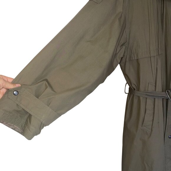 Dash Vintage Mens Coat Size Large Green Puffer Removable Liner Pockets - Picture 9 of 13